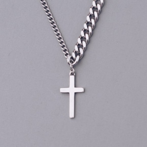 NEW 925 Sterling Silver Vintage Cross Necklace - Picture 2 of 16